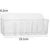 Fashion Wall-mounted Cosmetic Storage Box Transparent Acrylic Bathroom Shelves Grid Mirror Cabinet Storage Rack