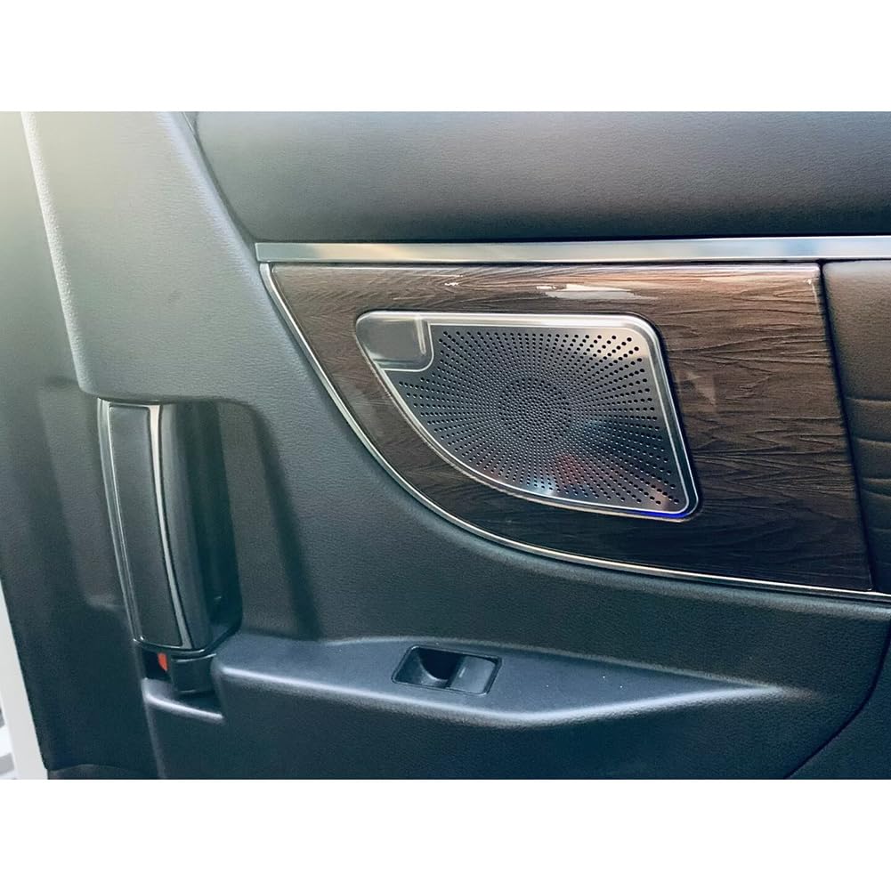RUIQ Toyota Alphard Vellfire 40 Series Interior Stainless Steel Center Door Speaker Ring Garnish
