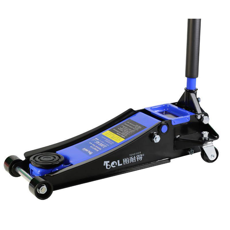 Horizontal Hydraulic Jack for Auto Repair: 3, 4, 5 Ton Capacity - Ideal for Small Cars, Trucks, and Tire Changes.