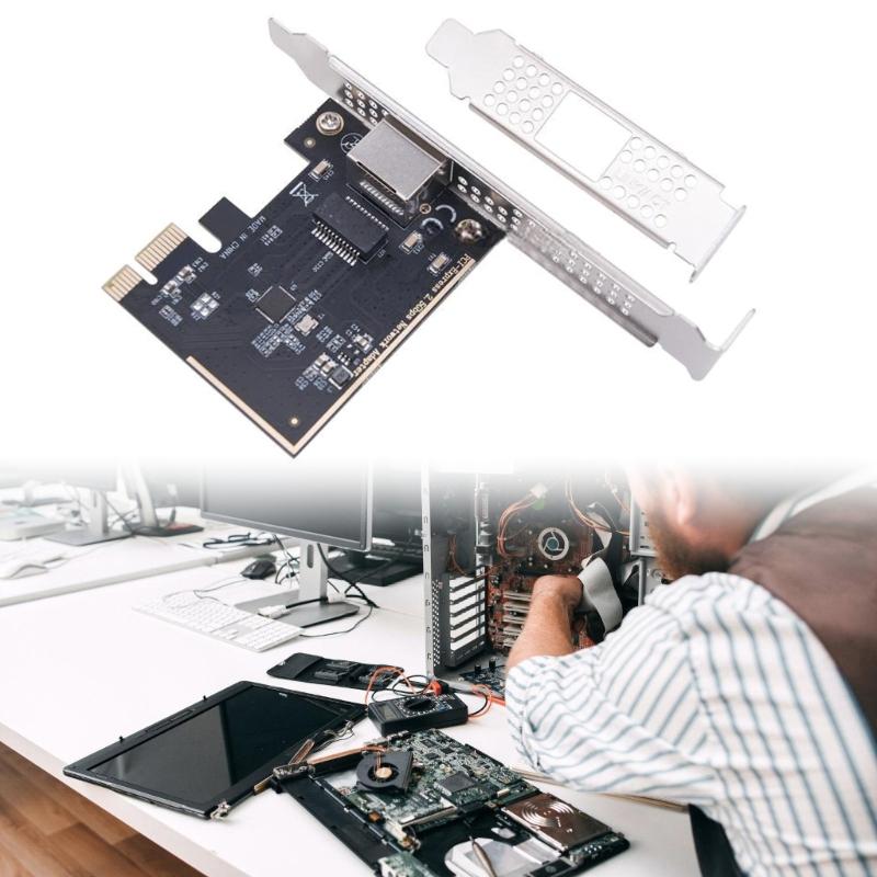 2.5Gbps PCIe To RJ45 Networking Card RTL8125BG Chip Gigabit Ethernet PCIE Networking Card Adapter For Desktop Transmission