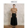 HECO New Chinese Style Frog Button Short-Sleeve T-Shirt for Women