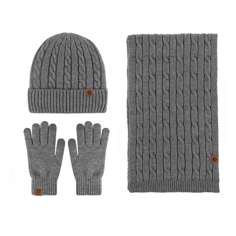Xihong Autumn/Winter Thermal Knit Gloves 3-Piece Set