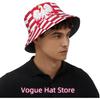 Sombrero de Cubo Bandera de Polonia Vintage para Mujeres Hombres Unisex Gorra de Sol Plegable para Exteriores Sombrero de Pescador Polaco Ropa para la Cabeza