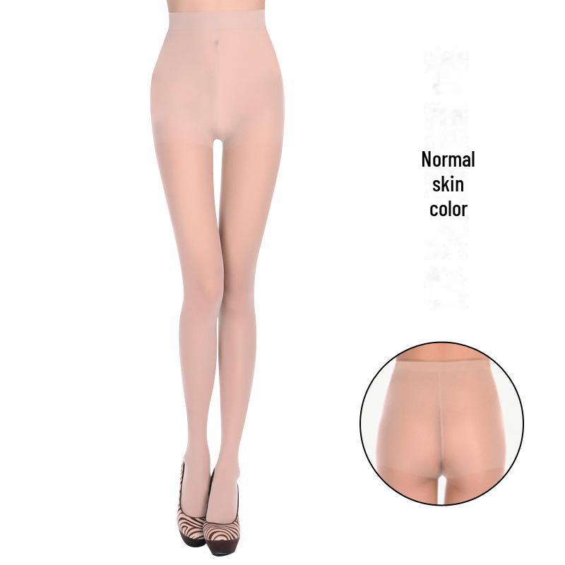 Women's Ultra-Thin 10D Core-Spun Silk Seamless Pantyhose for Summer