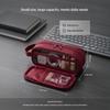 Double Layer Cosmetic Bag Travel Makeup Organizer Large Capacity Toiletry Bag Multifunction Pencil Case Brush Holder