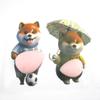 3D Chubby Corgi Silicone Bumper Stickers Ultra-Soft Car Home Anti-collision Pads Cute Puppy Decorative Fun Squishy Stickers