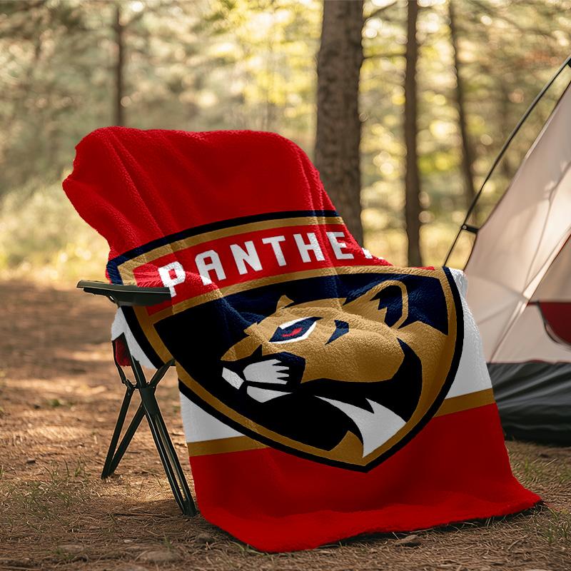 Panthers Team Spirit Blanket Flannel Throw for Sofa, Indoor, Camping, Living Room, Office, Chair, And Bed Soft Birthday Gift