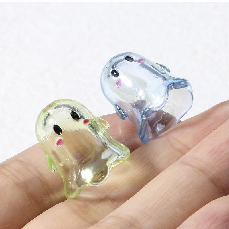 5 Pack Acrylic Specter Shape Beads Clear Handmade Beads Bracelet Craft Finding for Jewelry Making Crafting and Decorations