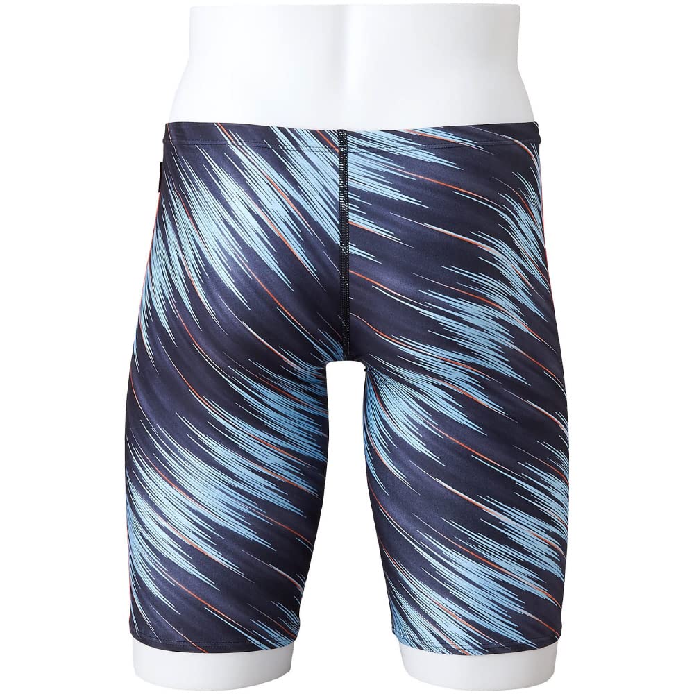 Mizuno Exersuit Half Spats für Wettkampf und Training Größe 92 x Größe S Herren Schwimmen, N2MBA073, (Schwarz Türkis),