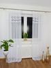 Balcony Curtain Sable White with Double Guipure Lace 140x250 Cm