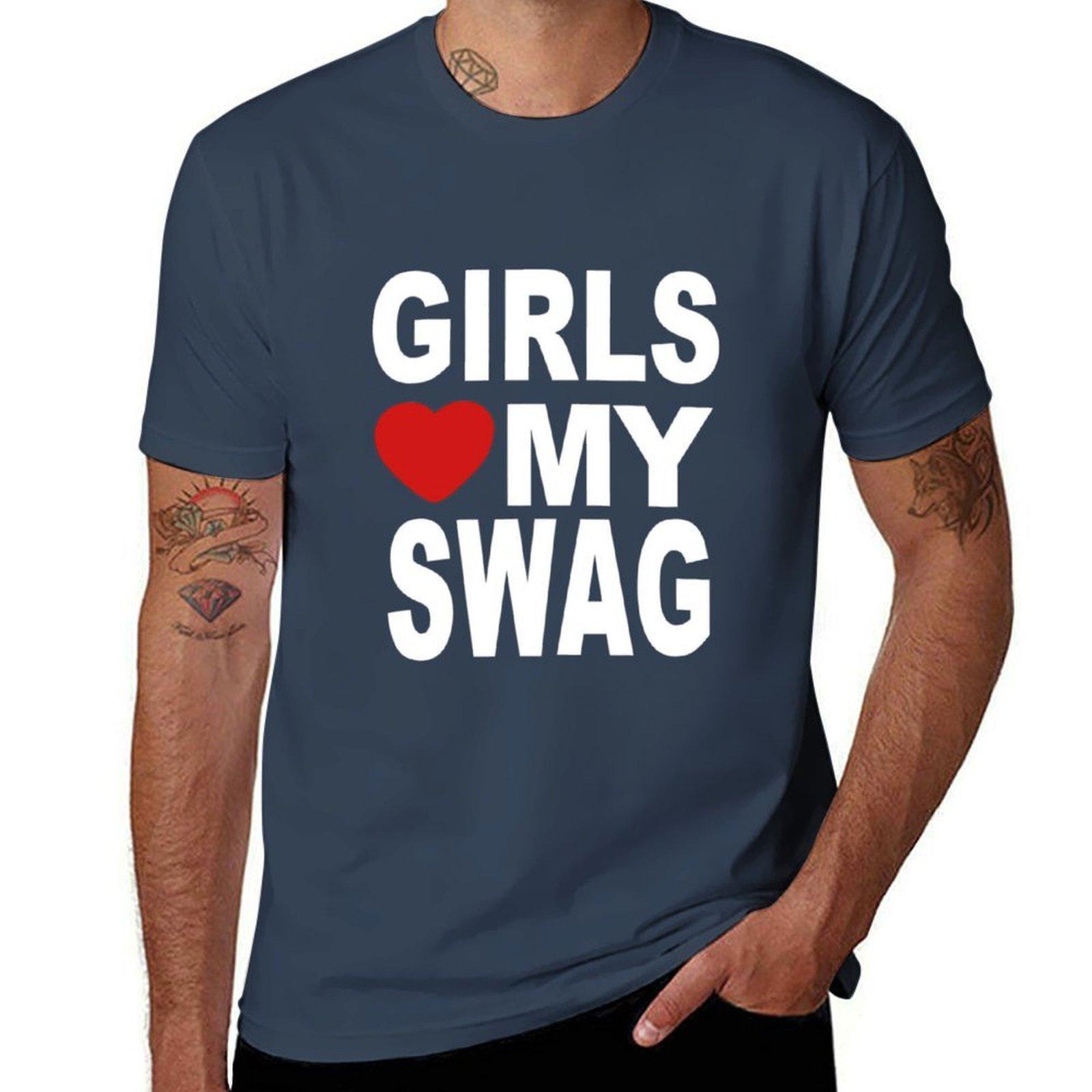 Girls Love My Swag Tshirt Plus Size Lightweight Tee Shirt S