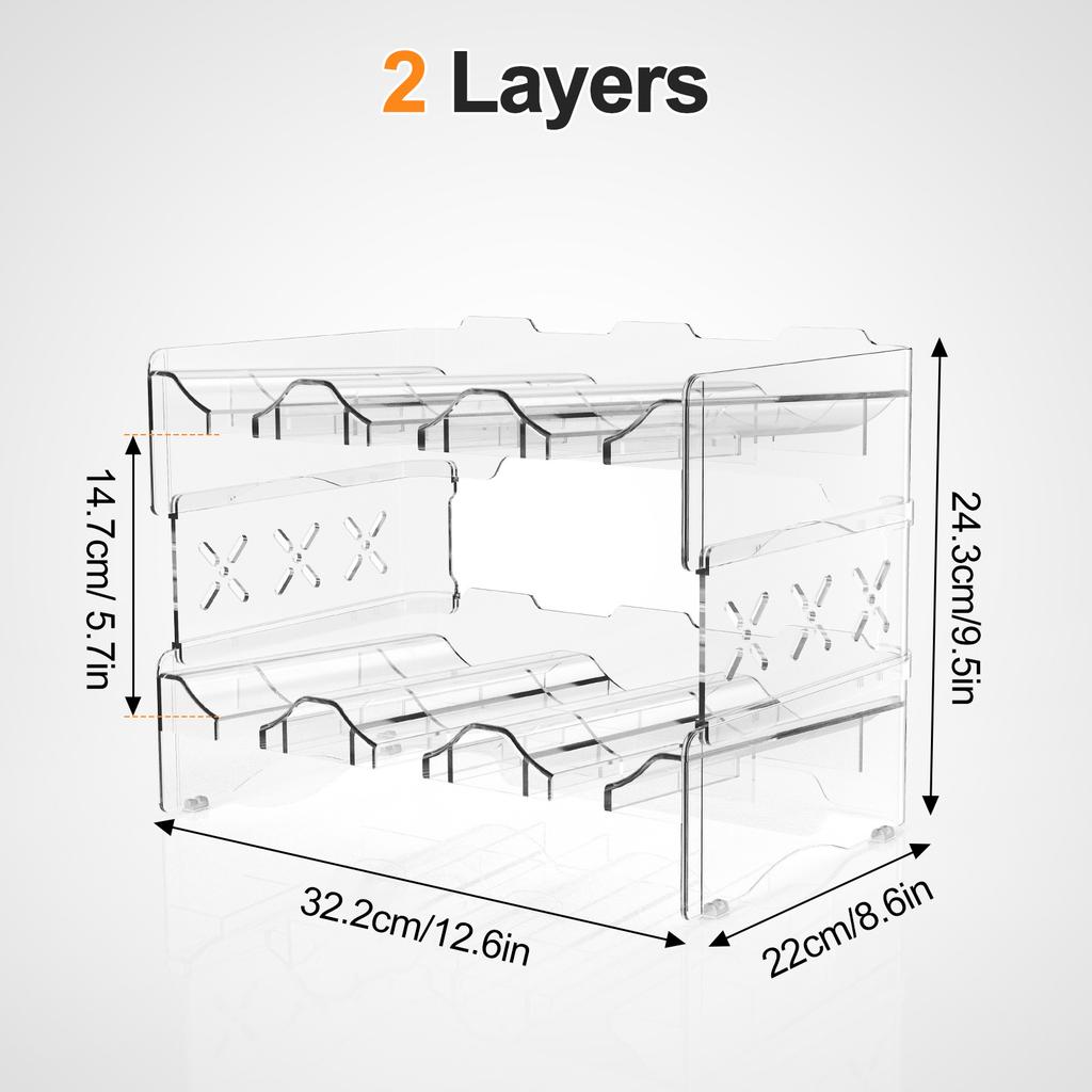 Tumbler Organizer For Stanley 40oz Water Bottle Organizer Stackable Beverage Rack Water Bottle Holder Cabinet Storage Shelf