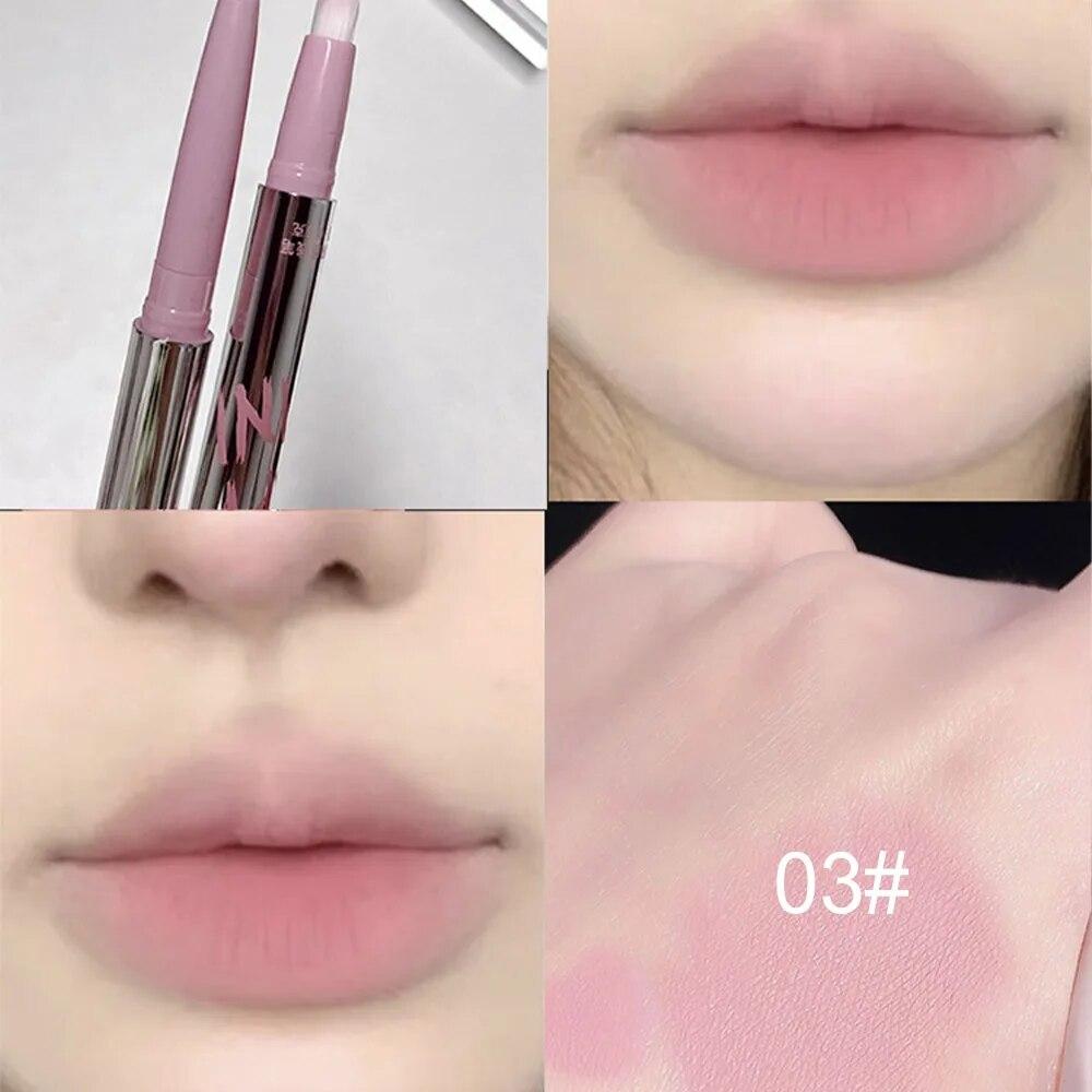 

Карандаш для губ Nude с кисточкой для губ Cappuvini Korean Style Lip Makeup Long Last Velvet Matte Lipstick 05#