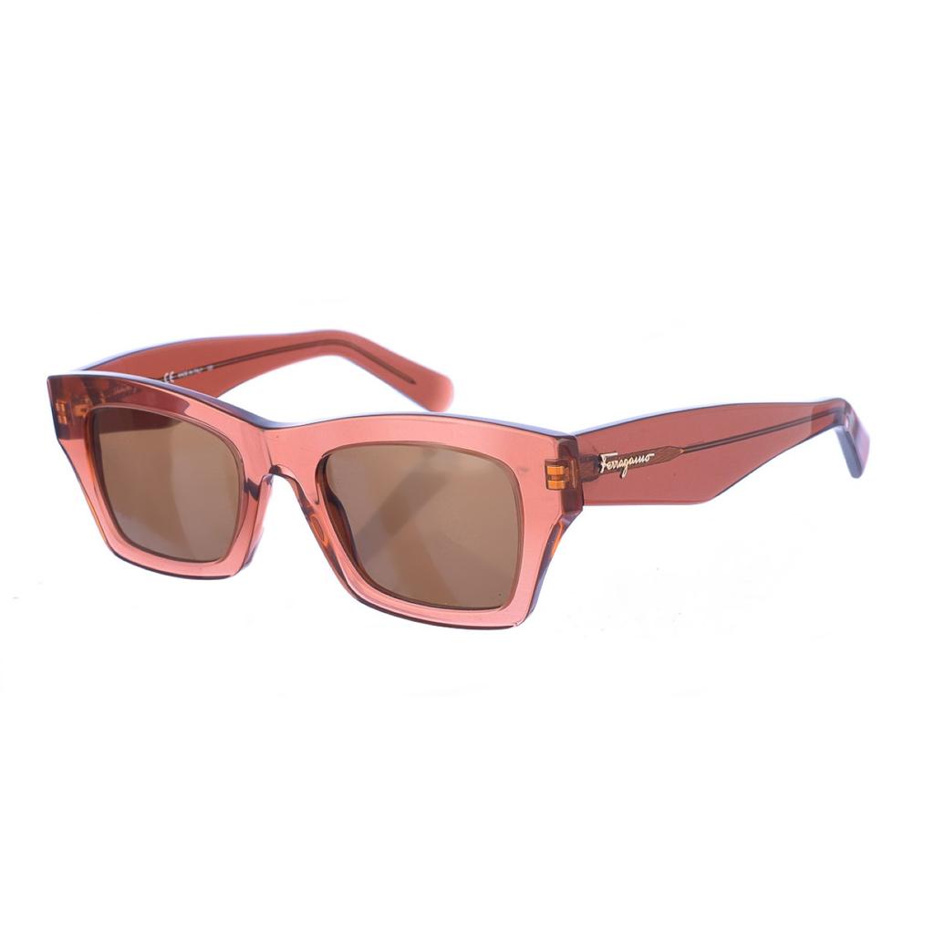 SF996S Rechteckige Acetat-Sonnenbrille für Damen