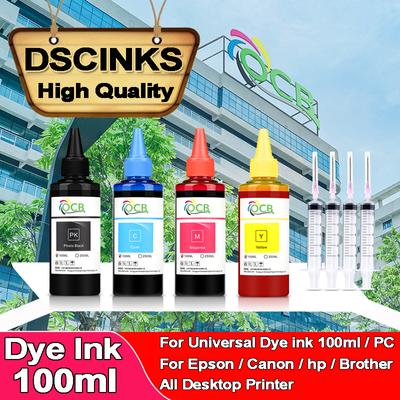 1PC 100ml Universal Dye Tinte BK CMY Kit Kompatibel Für HP Canon Epson Brother Deskjet Tintenstrahldrucker Tankpatronen