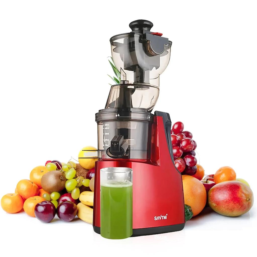 2024 New Juicer Machines 7 Inch Slow Cold Press Juicer with Large Feed Chute Cold Press Juicers for Vegetables and Fruits