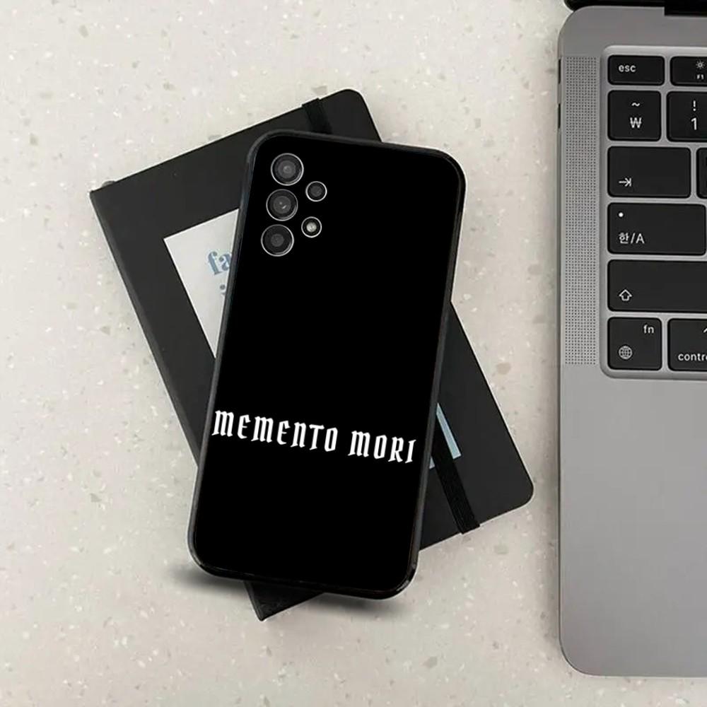 Memento Mori Phone Case For Samsung S24,S21,S22,S23,S30,Ultra,S20,Plus,Fe,Lite,Note,10,9,5G Black Soft Cover