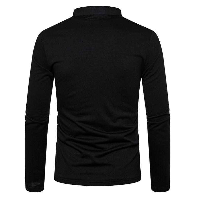Collar Long-sleeved POLO Shirt 