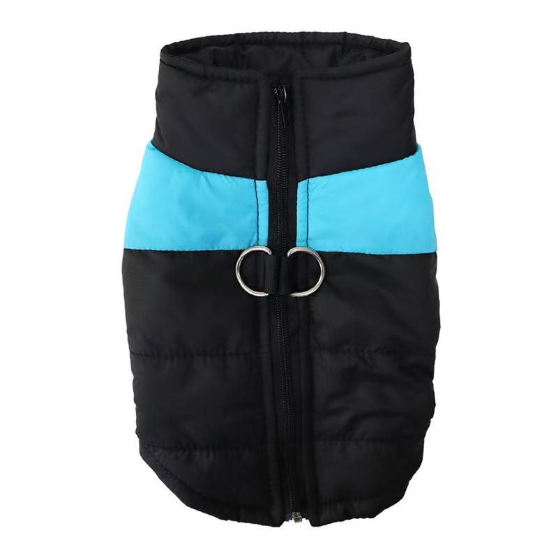 Roupas quentes impermeáveis para cães, casaco para animais de estimação, colete de inverno, jaqueta acolchoada com zíper, roupas para cães pequenos, médios e grandes