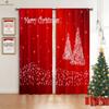 Tende Finestra Calzini di Natale Pupazzo di Neve Babbo Natale Stampate Tende Camera da Letto Soggiorno Decorazioni Festa di Capodanno Tende