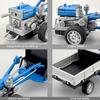 1:32 Agricultural Walking Tractor Diecast Car Alloy Model Toys With Sound Light Front Steering Rubber Tire Vehcie Children Gifts