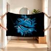 Cronulla Sutherland Sharks (1) Flannel blanket a soft accent for the bedroom and living room and a cozy home gift