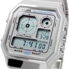 Casio Standard Vintage Series Silver with Metallic Overseas Model Analog-Digital Watch, A130WE-7A, Unisex, Gray, [Used]