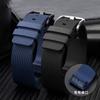 Classic 20 23mm Watch Strap for Cartier Santos Sandoz Santos 100 Series Silicone Watch Strap Rubber Men and Women Watch Accessories