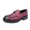 Fashion Men Business Casual Loafers Slip-On Dress Shoes Comfortable Leather Office Shoes Gentlemen Formal Non-Slip Penny Driving Shoes