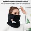 Solid Winter Warm Collor Ring Scarf Thickened Plush Windproof Neck Gaiter Cold-Proof Outdoor Skiing Running Men Women Muffler