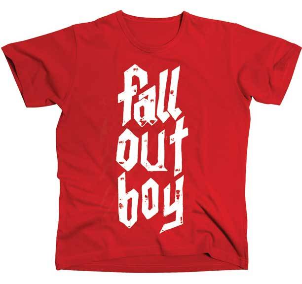 FALL OUT BOY - Stack Letters - T SHIRT S-M-L-XL-2XL Brand New - Official Shirt
