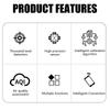 Air Quality Pollution Meter Tester with Time Display WiFi Air Quality Detectors Home HCHO TVOC CO CO2 Testing Meter