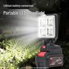 Rechargeable Portable LED Floodlight with Lithium Battery for Camping, Firefighting, and Home Use