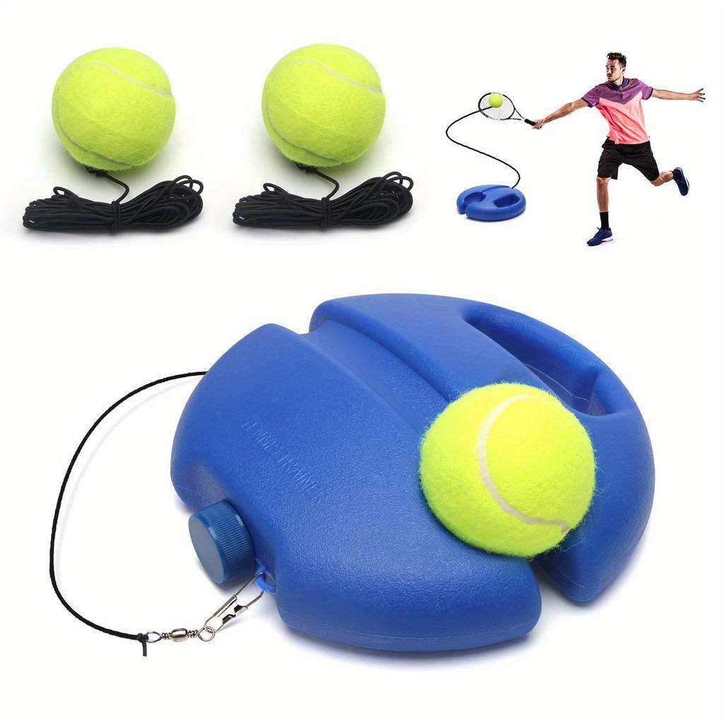 Tennis Trainer Single Base Training Durable Ground High Elastic Tennis Rope Adult Outdoor Sports Training Supplies