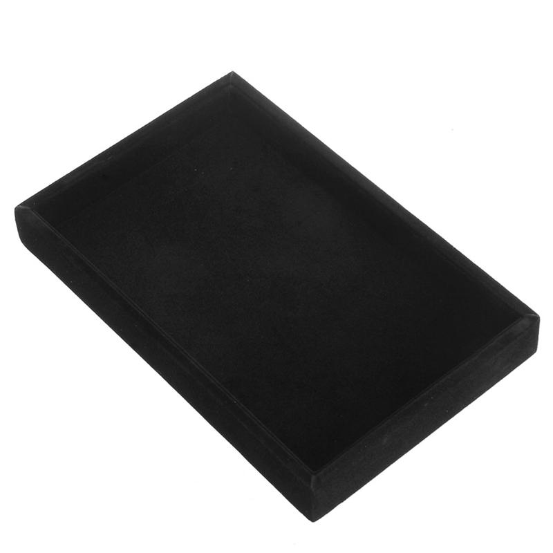 Angwang Stackable Jewelry Trays Inserts Velvet Catch All Jewelry Display Tray Case Red