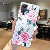 Weiße lila Blume Floral klare Hülle für Xiaomi Redmi Note 12 7 8 9 8t 11t 8 10 Pro 9s 10s 11 11s für Mi 9a 9 9c 9t 10 10c K40