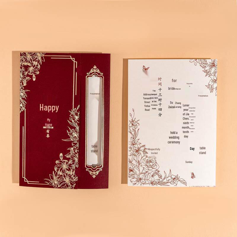 Chinesische High-End Hochzeitskarten-Kollektion für Bankette