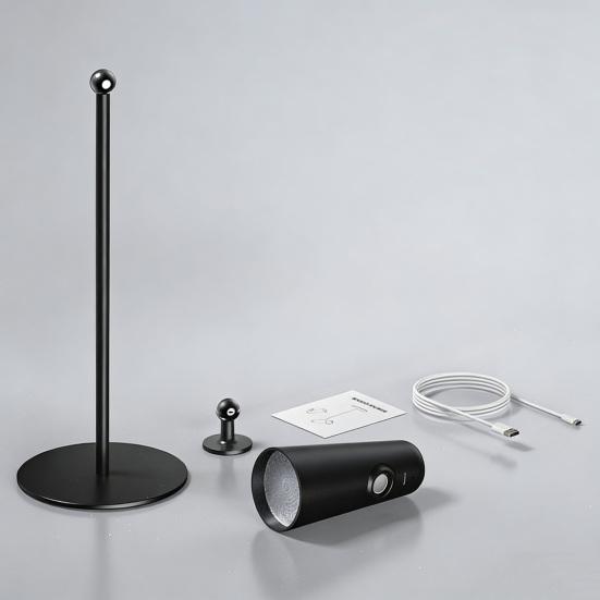 Multifunctional Magnetic Desk Lamp 3-Level Brightness Adjustable USB Rechargeable Home Office Bedroom Bedside Table