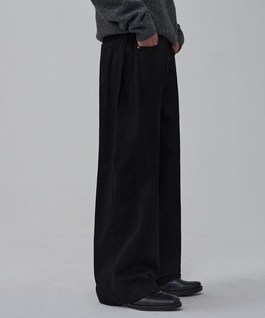 Awodeijeu Side Tuck Washed Cotton Chino Pants [3 Colors]