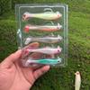 Silicone Paddle Tail Swimbait Fishing Lure, Colorful Bass Fishing Jig Heads, Trout Bait for Freshwater & Saltwater