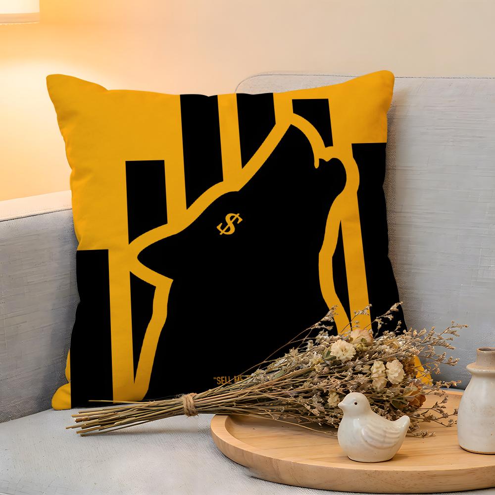 Cushion Cover  Linen  SkinFriendly Soft Decorative Case for Sofa Home Decor The Wolf Of Wall Street Pillow cover