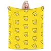 S-Simpsons Cartoon Background Throw Blanket Comfortable Novelty Blankets For Sofa Home Travel Office Flannel Bedspread Bed Cover