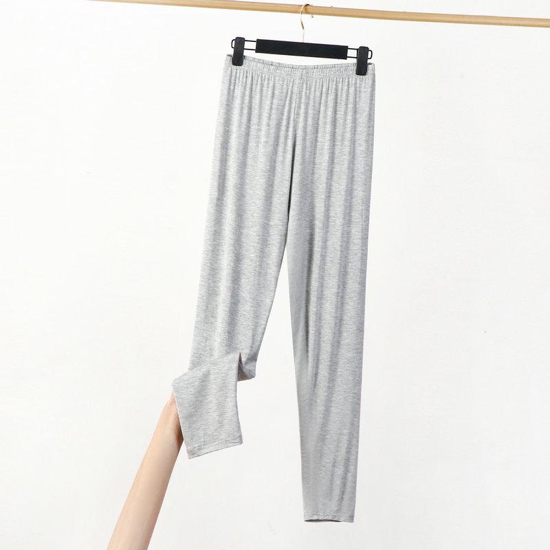 Plus Size High Waist Grey Leggings for Women - Spring/Summer 9/10 Length, Perfect for 200 lbs