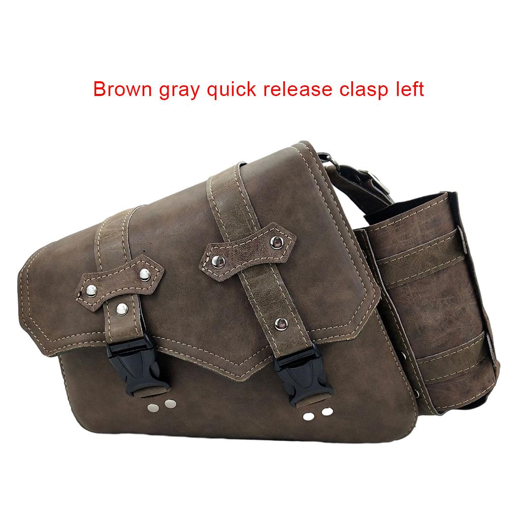 

Сумка-седло для мотоцикла из искусственной кожи, регулируемая, однотонная, солнцезащитная, универсальная, винтажная, аксессуары для сумки-седла для мотоцикла