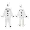 Pierrot Clown Costume For Themed Parties And Cosplay Events With Comfortable Polyester Material