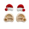 Christmas Tree Clay Cutter Christmas Clay Cutter Bows Clay Cutting Molds Easy To Use Clay Earring Cutter for Women Girls