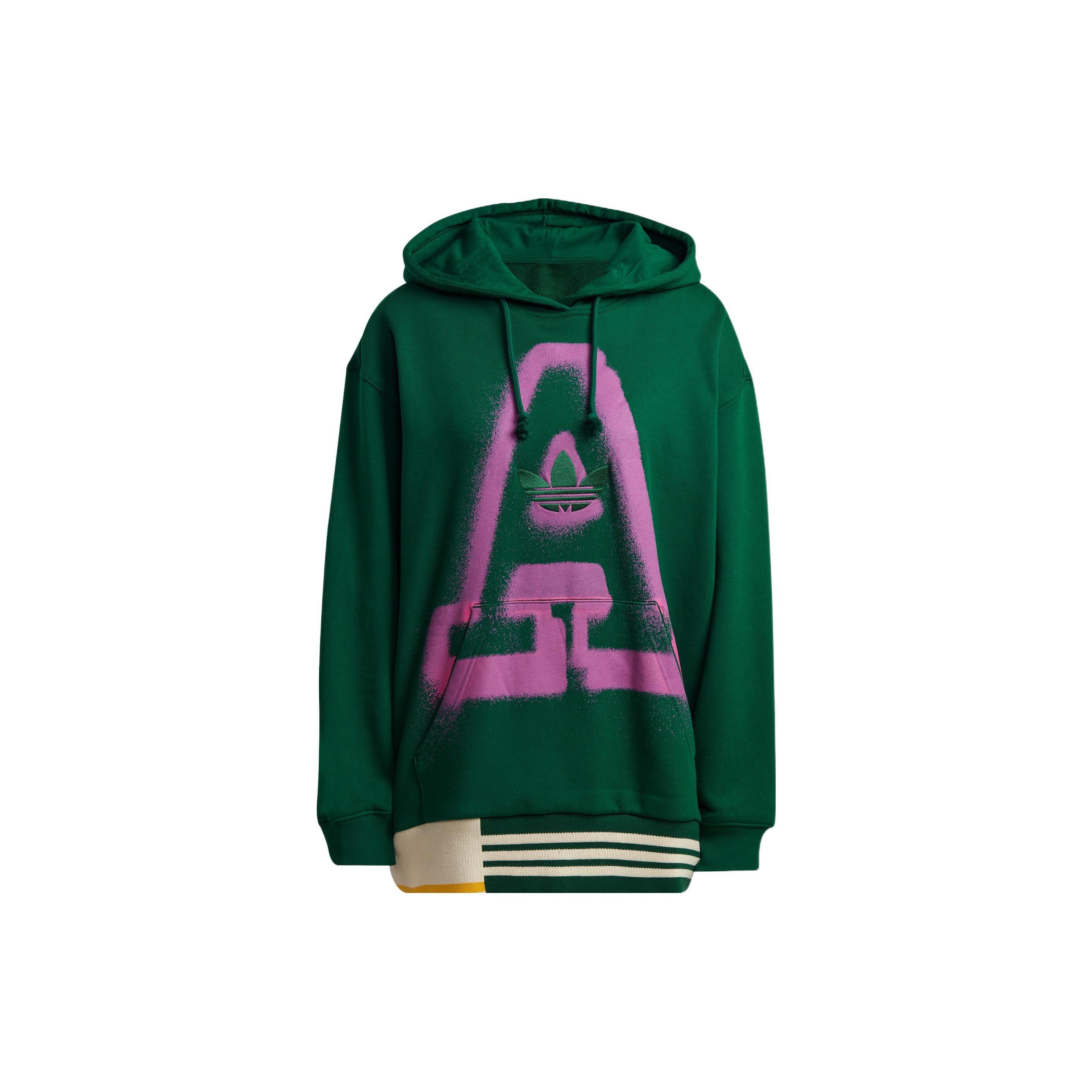 (WMNS) adidas Oversized A Graphic Hoodie Asia Sizing Green Women s IC5237 S