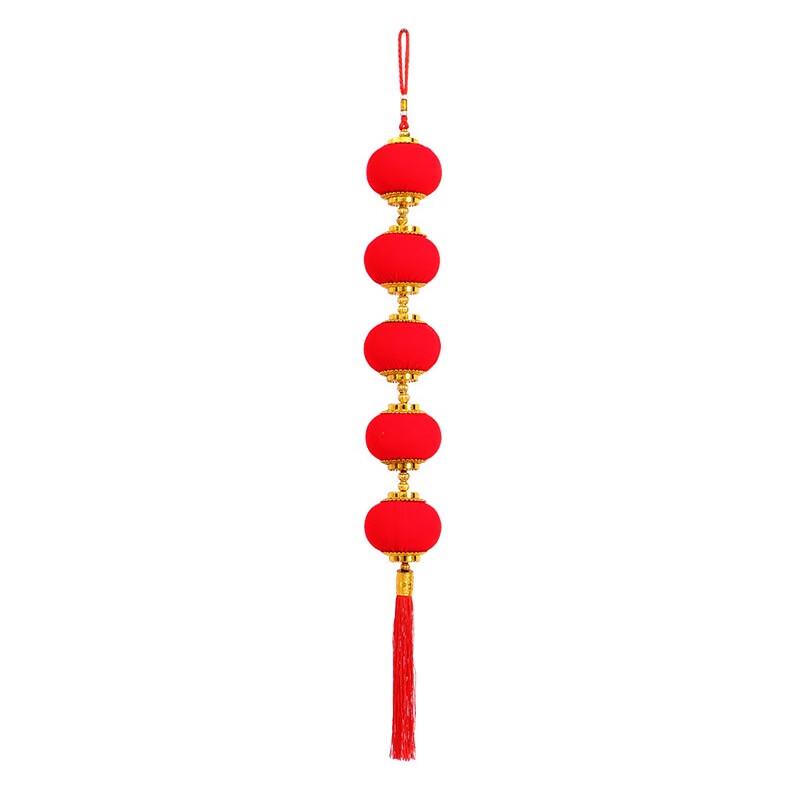Spring Festival Flocked Lantern String