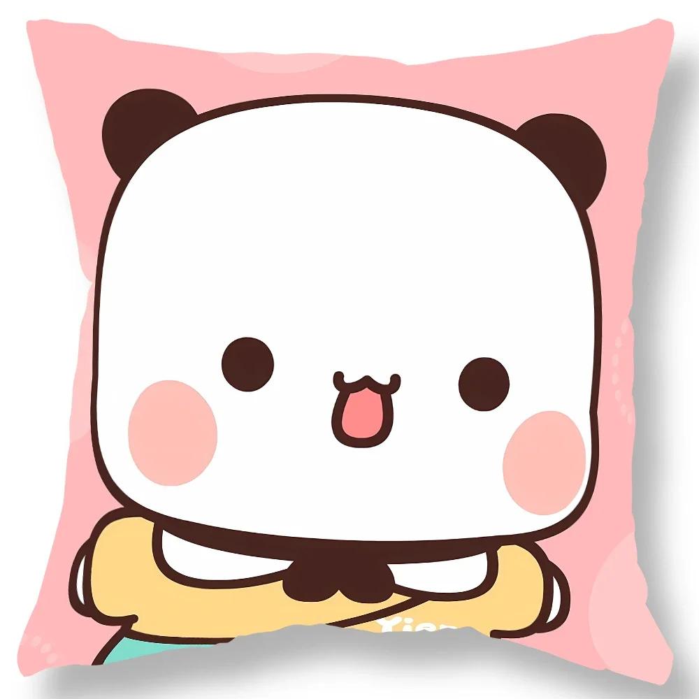 Niedlicher Cartoon Anime Bär Print Kissenbezug Geschenk Wohnzimmer Sofa Kissenbezug Zuhause Schlafzimmer Kawaii Raumdekoration