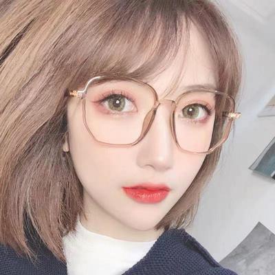 Hochwertige Großrahmenbrille Myopiebrille Damen Herren Kurzsichtigkeitsbrille Blaulichtfilterbrille mit Dioptrien Minus -1.0